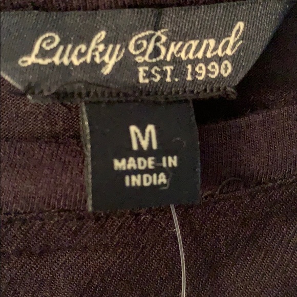 Lucky Brand blouse. Medium. Black. Viscose. New! - Picture 2 of 6